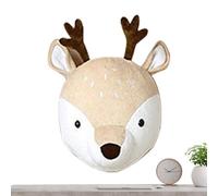 Cabezas de animales decorativas para decoración de la pared para niños cabeza de felpa colgante sala de estar dormitorio sala de juegos apartamento chalet casa de estudiantes Navidad vacaciones fiesta