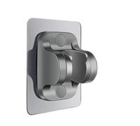 Cabezas de ducha, Ningún PCS multicolor 1 2 3 de los accesorios del cuarto de baño del tenedor de la alcachofa de ducha de perforación(Gray,2PCS)