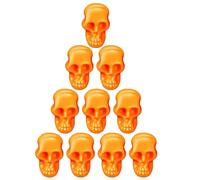 Cabezas de esqueleto | Figura de paisaje en miniatura de Halloween, accesorios de broma realistas, modelo de calavera pequeña, calaveras de esqueleto de Halloween, juguetes de truco para bar de fiesta