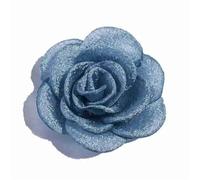 Cabezas de flores artificiales, Cabezas de flores tela gasa artificial Multicolor 5, cm 10 piezas Corona bricolaje for manualidades boda(Blu)