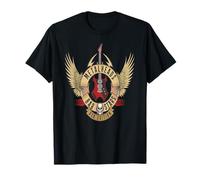Cabezas de Metal Estrellas de Bar Cráneo USA Rock Camiseta
