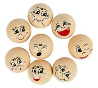 Cabezas, dia: 20 mm, madera, 16surtido