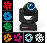 Cabezas Moviles Focos móviles LED 50W Luz de Escenario DMX 512 RGBW Iluminacion DJ Moving Head Foco Luces de la Etapa 9/11 Canales Luces discoteca para KTV, Bar, Club, Fiesta, Boda