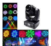 Cabezas Moviles Focos móviles LED 60W Luz de Escenario DMX 512 RGBW Iluminacion DJ Moving Head Foco Luces de la Etapa 10/12 Canales Luces discoteca para KTV, Bar, Club, Fiesta, Boda