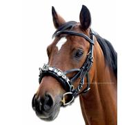Cabezón De Doma De Cuero Con O Sin Bozal - Cabestro Para Caballo