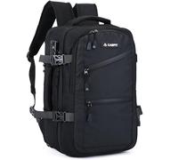 CabFit ® The NOMAD - Mochila Viaje Cabina Avion 40x20x25 Compatible con Ryanair Vueling Easyjet, candado antirrobo Code Lock, Puerto USB e Impermeable y Resistente, mochila hombre y mujer (NOMAD 2.0)