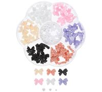 Cabilock 1 caja Caja de Compartimentos con Gemas para Uñas Lazos con Perlas para Decoración de Manicura Accesorios Delicados para Fiestas y Eventos Especiales