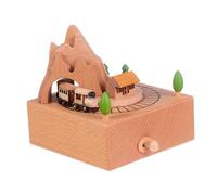 Cabilock 1 Caja Caja De Música De Madera Musical Señal De Neón Signo De Feliz Cumpleaños Ghibli Decoración Cascanueces Cajas De Musica para Rompecabezas Almohadilla De Boxeo De Pared