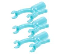 Cabilock 1 Juego Accesorios De Repuesto para Varillas De Ropa Puntas De Aluminio para Colgar Ropa Ganchos De Varilla De Secado Y Hogar Color Azul Lago 3 Piezas