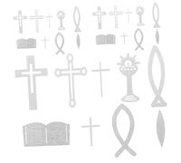 Cabilock 1 Juego Adorno de Bautizo de Madera Forma de Cruz y Decoración Nautical para Celebraciones de Decoración