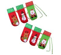 Cabilock 1 Juego Bolsa De Botella De Vino De Navidad Bolsa De Vino Bolsa Enfriadora De Vino Decoração Christmas Decoration Decoración De Bolsas De Botellas Decoración De Vino 6 Piezas