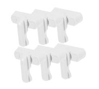 Cabilock 1 juego Cerraduras de Ventana T Shape de Seguridad para Bloqueo Antirrobo para Ventanas Planas Salones Dormitorios y Cocinas Color Blanco