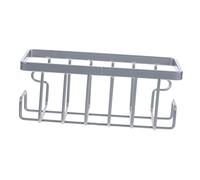 Cabilock 1 Juego Cesta Colgante de Esponja con Ventosa automático drenar Kitchen Storage Rack cozinha Organizador Porta Trapos Soporte para de Fregadero de polivinilo Grey