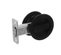 Cabilock 1 juego de cerradura empotrada para puerta corredera - Cerradura de puerta con manija de copa empotrada oculta redonda para seguridad en el hogar, hotel, dormitorio y baño.