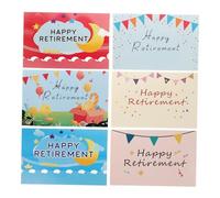 Cabilock 1 Juego De Tarjetas De Felicitación De Jubilación Tarjetas De Felicitación para Fiestas Tarjetas De Papel Accesorios para Fiestas Tarjetas De Jubilación Accesorios para