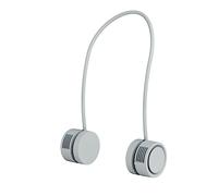 Cabilock 1 Juego Ventilador De Cuello Colgante Sostuvo Las Manos Borla Motorizado Batería Usb Ventilador De Mano Plegable Inalámbrico Aire Exterior Enfriamiento Mini El Plastico Light Grey