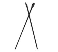 Cabilock 1 Par De Palillos De Silicona Y Cuchara Mezcladora 2 En 1, Cuchara Larga Para, Agitador De Café, Reutilizable, Antideslizante Para Cocinar, Freír, Olla Caliente, Apto