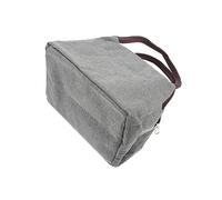 Cabilock 1 Pc Bolsa del Almuerzo Bolsas Totalizador Equipo Plegable Tienda De Comestibles Enfriador De Almuerzo Caja De Almuerzo Congelable Congelador Refrigeradores Tela Oxford Grey