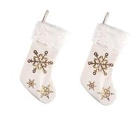 Cabilock 1 Pieza Bolsa Decorativa de Calcetín Navideño con Lentejuelas de para Dulces y Fiestas de Navidad