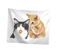 Cabilock 1 Pieza Toalla de Playa Decorativa con Tapiz de Gato de Dibujos Animados Colgante para Fotografía Infantil Multiusos y