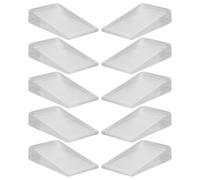 Cabilock 10 Cuñas Niveladoras para Muebles Grandes Transparentes, Almohadillas de Gel Antideslizantes para Patas de Mesa y Silla, Accesorio Apilable para Nivelar Muebles Hogar