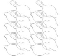 Cabilock 10 Hebillas De Sellado De Acero Inoxidable Para Tarros De Vidrio Con Cierre De Alambre Hermético Y Operación De Un Solo Botón 14.5 X 7.5 X 1.5 Cm