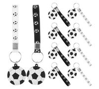 Cabilock 10 llaveros de silicona para fiestas de fútbol: ideales para regalar a aficionados al fútbol. También son un recuerdo perfecto para deportistas.