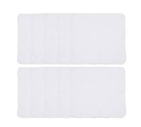 Cabilock 10 Pañuelos de Gasa de Algodón 100% Doble Capa 28X28 CM Borde Azul Toallas de Lactancia para Bebés y Toallas Desmaquillantes Suaves para Cuidado Infantil