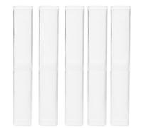 Cabilock 10 Piezas Cajas Organizadoras de Lápices Transparentes para Estudiantes Estuches Escolares Multifunción con Compartimentos Resistentes y Duraderos para Papelería y Bolígrafos