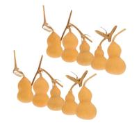 Cabilock 10 Piezas Calabazas Naturales para Decorar Tacto Cómodo y Tamaño Mini, Hechas de Calabaza Natural Ligera, Ideales para Adornar Hogar y Tienda Estilo Aleatorio
