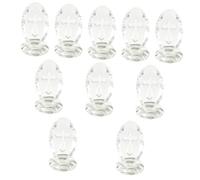 Cabilock 10 Piezas Cruz de Cristal Accesorios Decorativos para el hogar decoración Adornos de Porcelana Cristales Oro Xmas Decorations dulcilight Adorno de la Iglesia estatuilla de Cristal