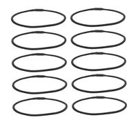 Cabilock 10 Piezas Cuerda de amortiguadores de Choque micrófono Soporte de micrófono para Soporte Accesorios para micros de Condensador Soportes de Goma Caucho Black