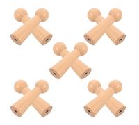 Cabilock 10 Piezas Perchero de Pared de Madera Diseño Clásico Shaker Colgador Resistente para Abrigos Toallas y Accesorios Organizado para Baño Cocina y Dormitorio