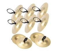 Cabilock 10 Piezas Platillos Pequeños de Dedo Instrumento Percusión Metálico para Danza del Vientre Prop para Fiesta