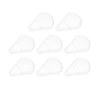 Cabilock 10 piezas Protector para Cabezal de Brochas de Maquillaje Funda de Plástico Resistente de Unidades Diseño Forma de Abanico Accesorio Práctico para Protección y Almacenamiento de