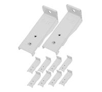 Cabilock 10 Piezas Soportes de Montaje para Cortinas de Techo Herrajes para Montaje Pared Soporte Central para Rieles Curvos para Barras de Cortinas para Rieles Flexibles