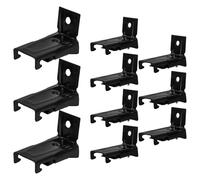 Cabilock 10 Piezas Soportes para Rieles De Cortina Herrajes para Rieles Curvos Uso Sala De Estar