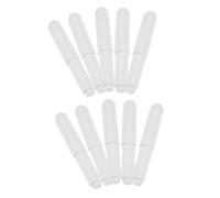 Cabilock 10 Piezas Unidades Varillas de Repuesto para Portarrollos Higiénico Plástico Resistente con Mecanismo de Antideslizante para Baño Fácil Instalación y Uso Cómodo
