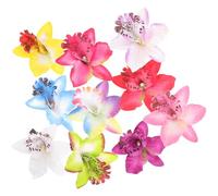Cabilock 10 Pinzas Cabello de Orquídea Multicolor Accesorios para Mujer Clips Decorativos para Verano Boda y Fotografía