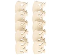 Cabilock 10 Puentes de Violín de Arce Forma Corazón para Mejorar el Tono, Accesorios Portátiles de Madera Beige Ideales para Práctica y Grabación