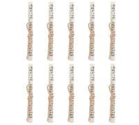 Cabilock 10 Rollos de Mezuzá Kosher 7,5 X 1 Cm para Postes de Puerta Judíos, Pergamino Hebreo Preenrollado para Bendición Casa, Adornos Religiosos de Decoración del Hogar