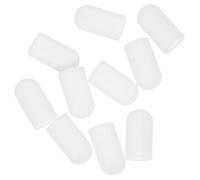 Cabilock 10 Tapas de Silicona de Color white para Baquetas de Batería, Accesorios Ligeros que Mejoran el Ritmo y Tacto Equilibrado para Práctica de Instrumentos de Percusión