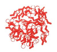 Cabilock 100 Clips para Agujas de Tejer Forma de Calcetín Marcador de Puntadas de Plástico 100 Piezas para Manualidades de Tejido Accesorios Ligeros y Portátiles para Crochet y Suéteres