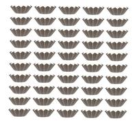 Cabilock 100 Piezas Bandeja De Aromaterapia De Calefacción Perfumado Revestimientos De Fusión De Cera Perfumada Bandejas Estriado Calor Black Papel Recubierto para Mascotas