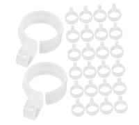 Cabilock 100 Piezas Ganchos Antiviento para Perchas de Ropa Clips de Plástico Reutilizables para Colgar y Fijar Barras y Marcos de Bordado Soporte Estable para Tendedero Doméstico