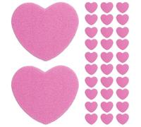 Cabilock 100 piezas Limas de Uñas Bloque Doble Cara Esponja para Manicura y Pedicura Herramientas Portátiles para Modelado y Pulido de Uñas Naturales y Postizas Color Rosa