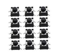 Cabilock 100 Piezas Parche De Cambio Botón Momentáneo Pulsador De Circuito Pulsador Momentáneo para Interruptores De Botón para Proyectos Electrónicos