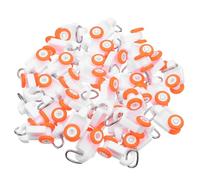 Cabilock 100 Piezas Poleas para Rieles de Cortinas Deslizadores Dos Ruedas Accesorios para Rieles de Cortinas de Ducha Deslizador Deslizante para Ruedas para Riel
