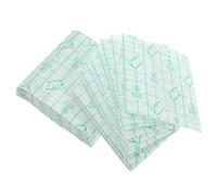 Cabilock 100 piezas Unidades Paletas de Maquillaje Desechables con Película PU para Mezcla de Colores Accesorios Cosméticos Adhesivos Prácticos para Uso Manual