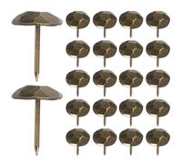 Cabilock 100 tachuelas antiguas para tapicería: clavos decorativos para muebles, chinchetas martilladas, alfileres vintage de metal para sofás, sillas, camas, tableros de corcho y proyectos de